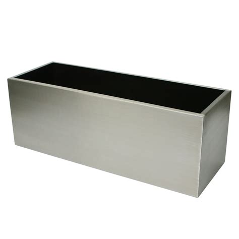 decorative metal flower box|metal rectangular planter boxes.